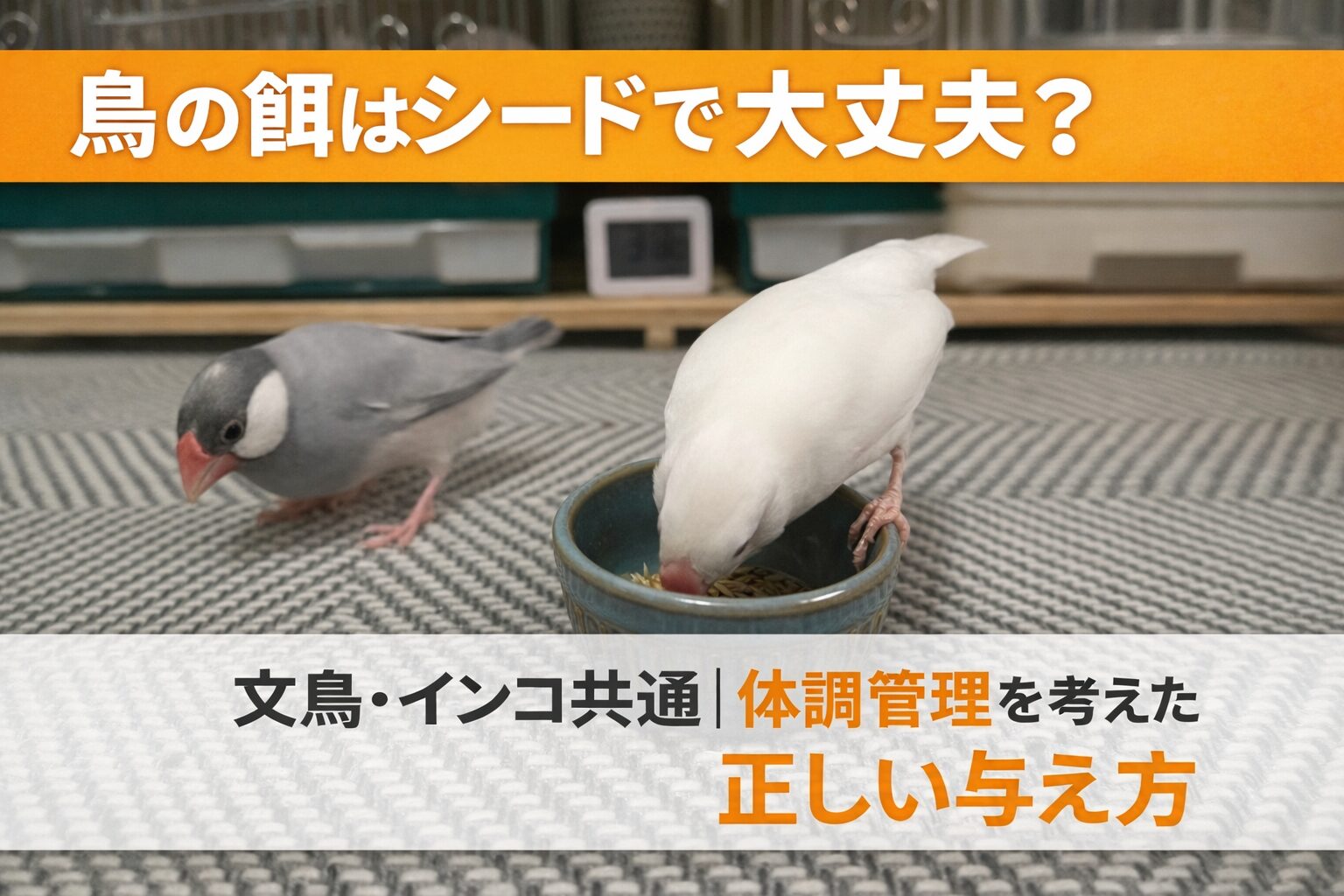 鳥の餌はシードで大丈夫？